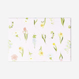 Caja de almacenamiento de papel floral - 14x20 cm