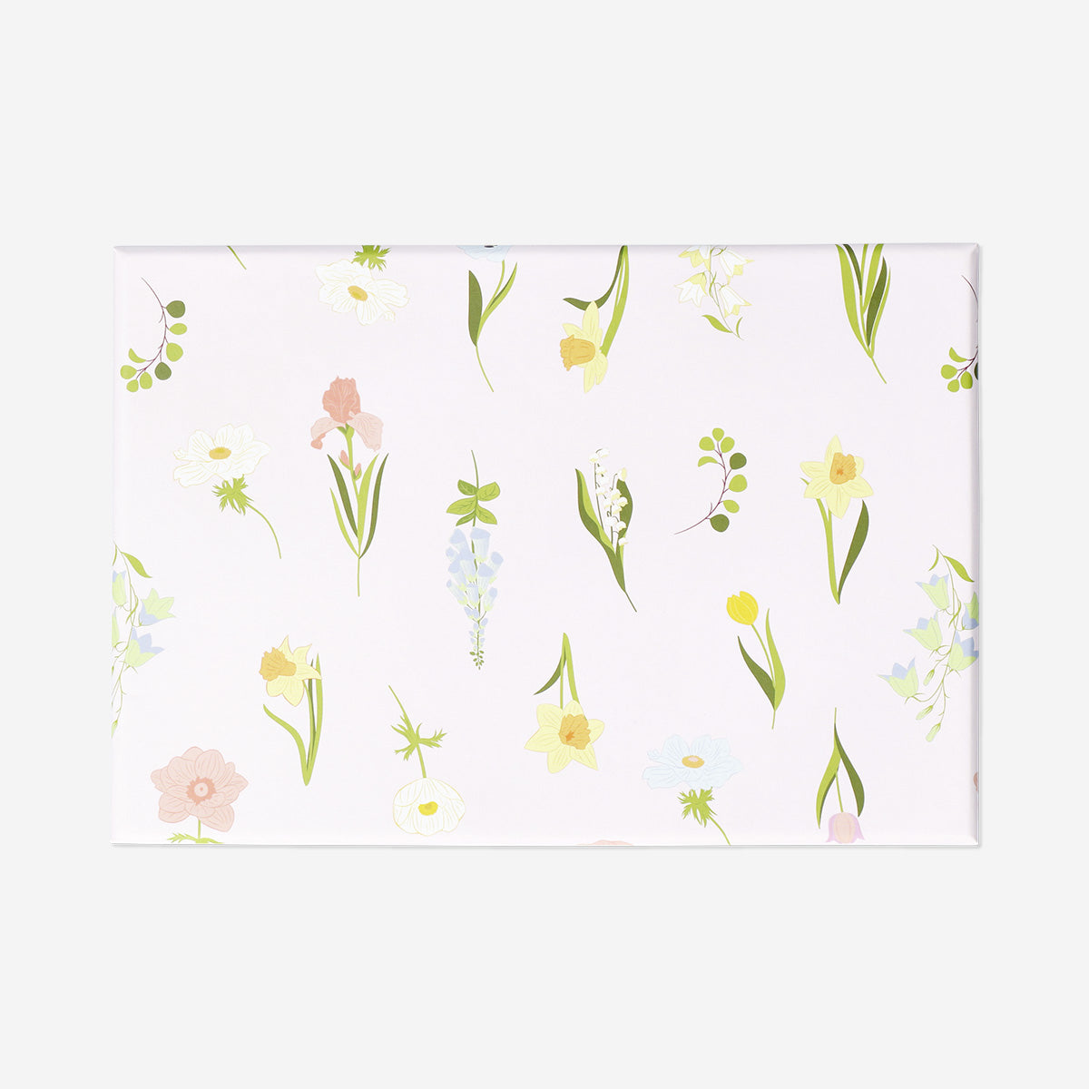 Caja de almacenamiento de papel floral - 14x20 cm