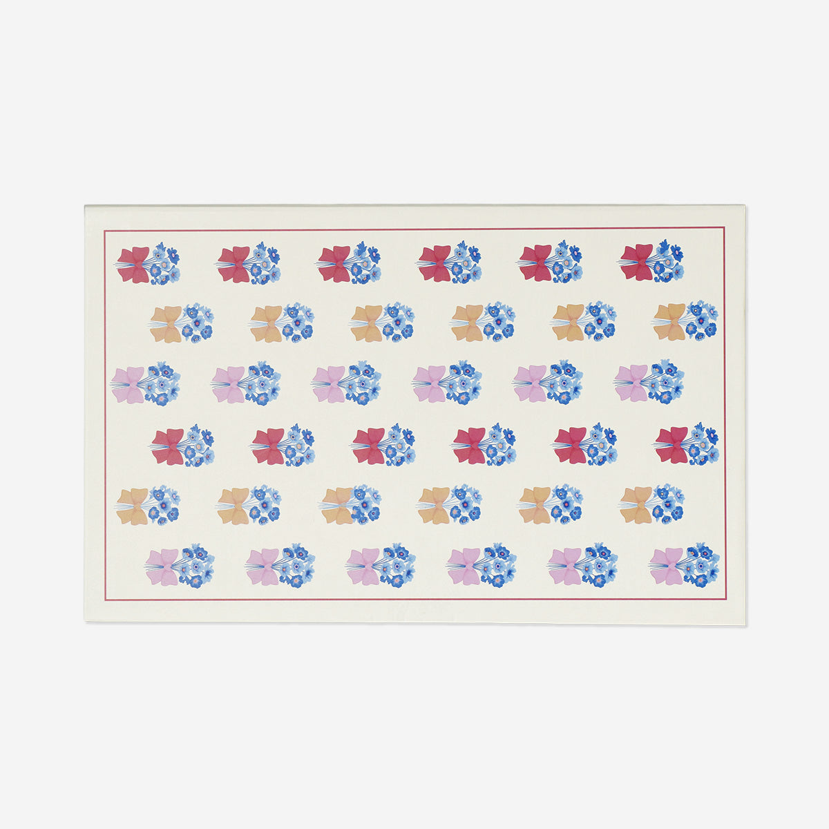 Blommig förvaringslåda som en bok - 21 cm