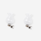 Glass decorations with clips for flowers - 2 pcs Home Flying Tiger Copenhagen 