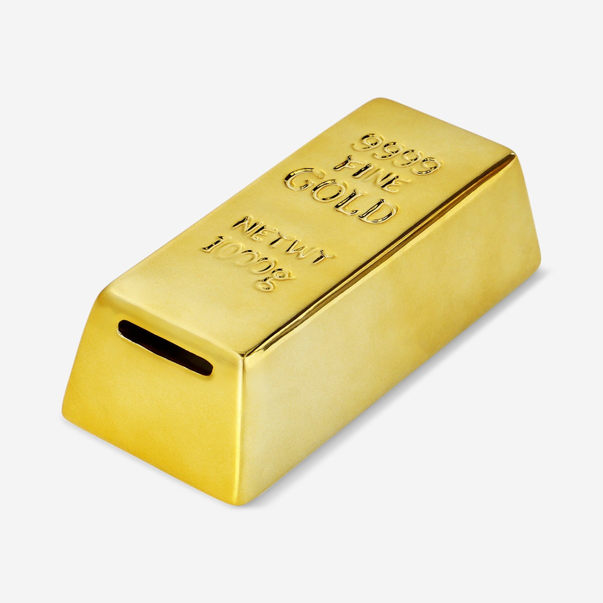 トランプ大統領　金塊　貯金箱　「Gold Bar Coin Bank」 Gold Bar Money Box – Stylish Ceramic Coin Bank for Home Decor