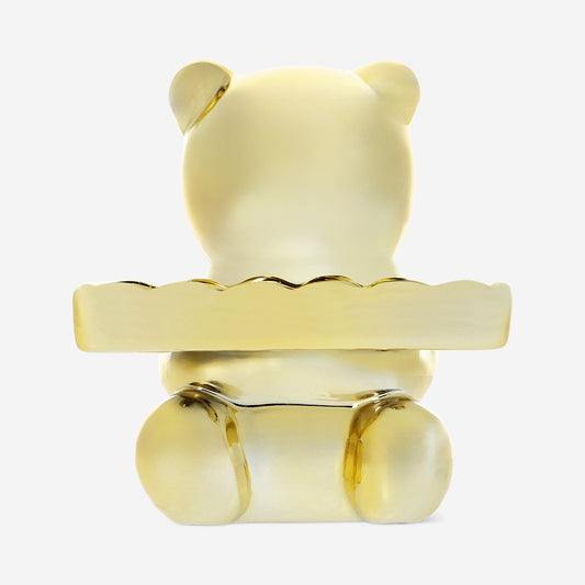 Gold bear trinket tray