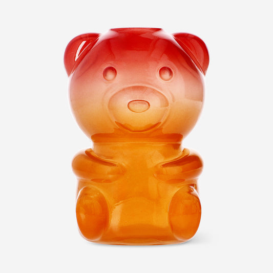 Gradient ceramic bear vase - 14 cm