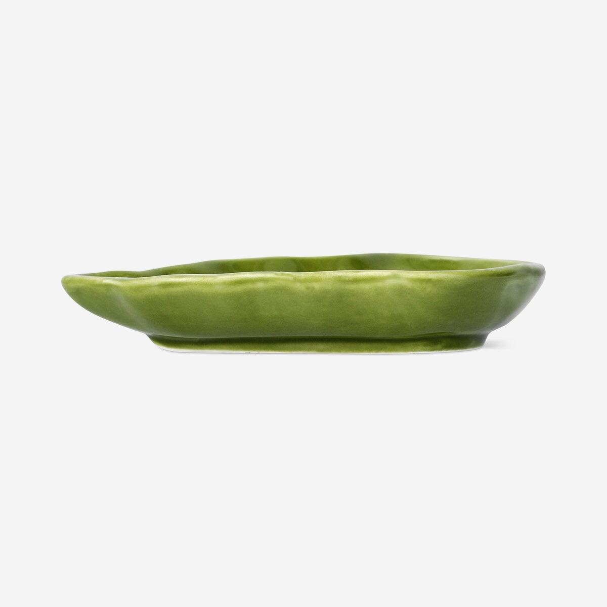 Green ceramic leaf trinket tray - 13 cm Home Flying Tiger Copenhagen 