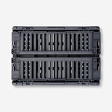 Grey collapsible storage box - 15 cm