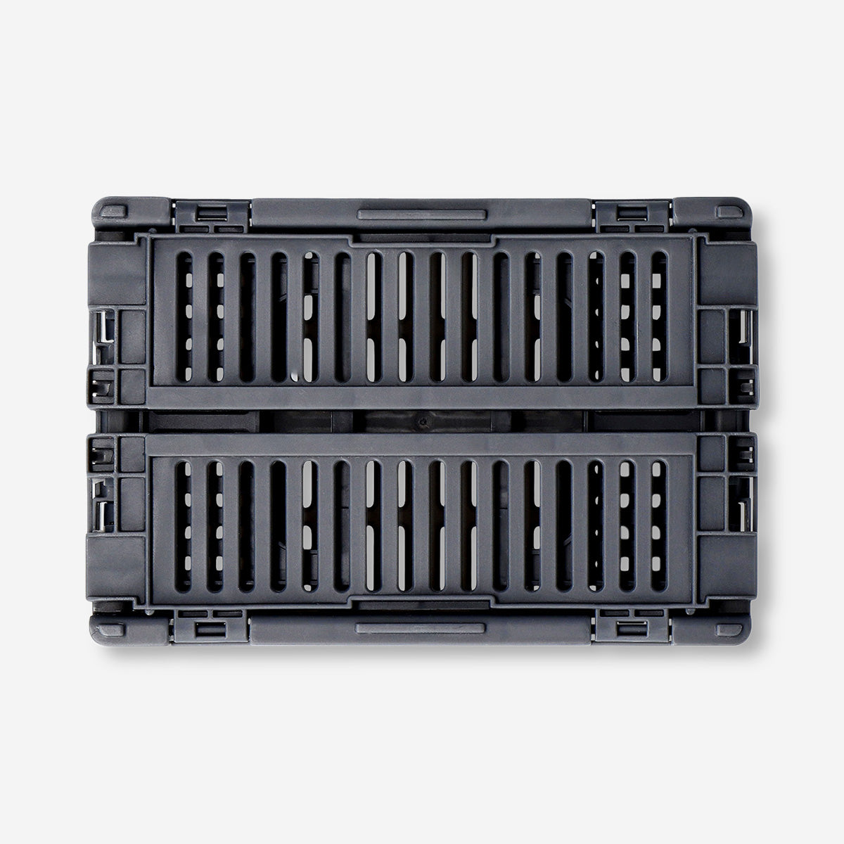 Grey collapsible storage box - 15 cm