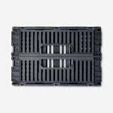 Grey collapsible storage box - 22 cm