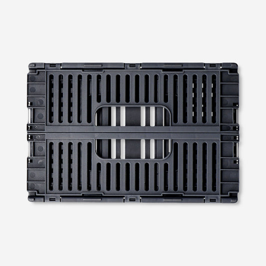 Boîte de rangement pliable grise - 22 cm