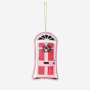 Hanging ornament for door featuring beads and wreath, decorative home accessory by Flying Tiger Copenhagen.