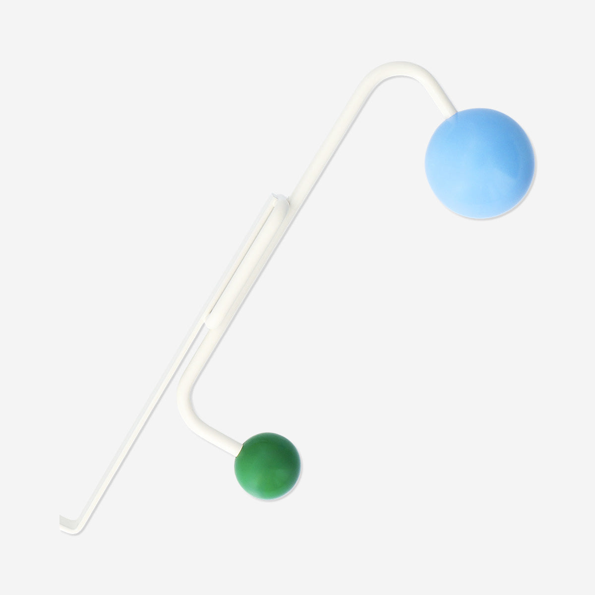 Two door hooks from Flying Tiger Copenhagen, black metal, designed for hanging items on interior doors.