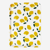 Flying Tiger Copenhagen lemon tray for home use, featuring a bright yellow citrus design on a sturdy serving tray.