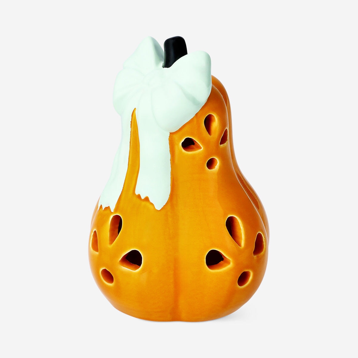 Luminous pumpkin with bow - 14 cm Home Flying Tiger Copenhagen 