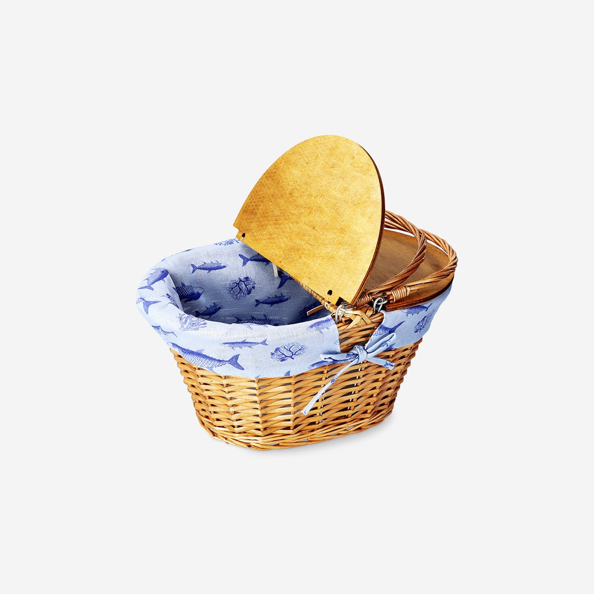 Picnic basket with fabric cover Home Flying Tiger Copenhagen 