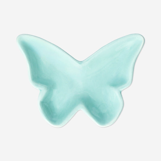 Pink butterfly dish - 13 cm