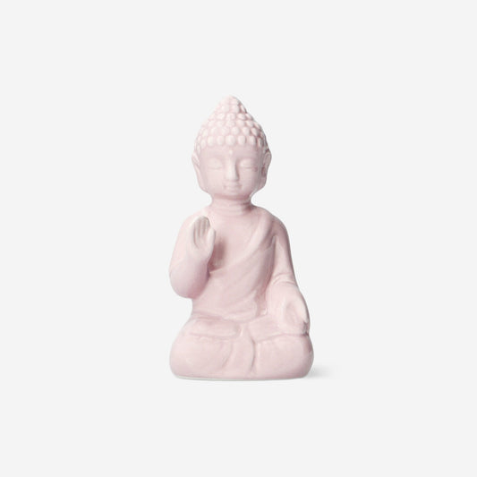 Bouddha en céramique rose