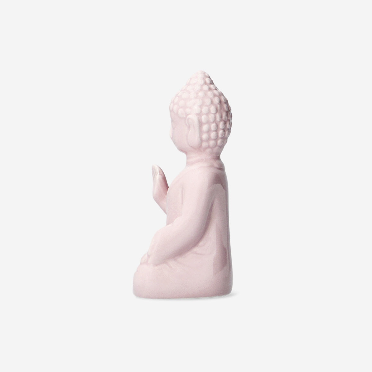 Pink Ceramic Buddha Decorative Figurine for Calm Home Decor