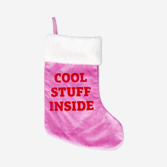 Pink Christmas stocking