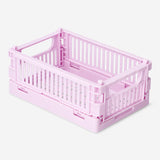 Pink collapsible storage box - 15 cm