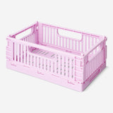 Pink collapsible storage box - 22 cm