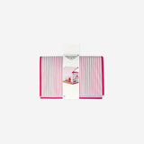 Pink collapsible storage box shaped like a school bus from Flying Tiger Copenhagen, 38 x 25 cm, used for home organization.