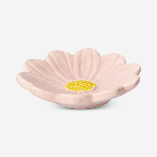 Pink flower dish - 9 cm