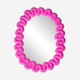 Pink mirror with swirly edges - 23x18 cm Home Flying Tiger Copenhagen 