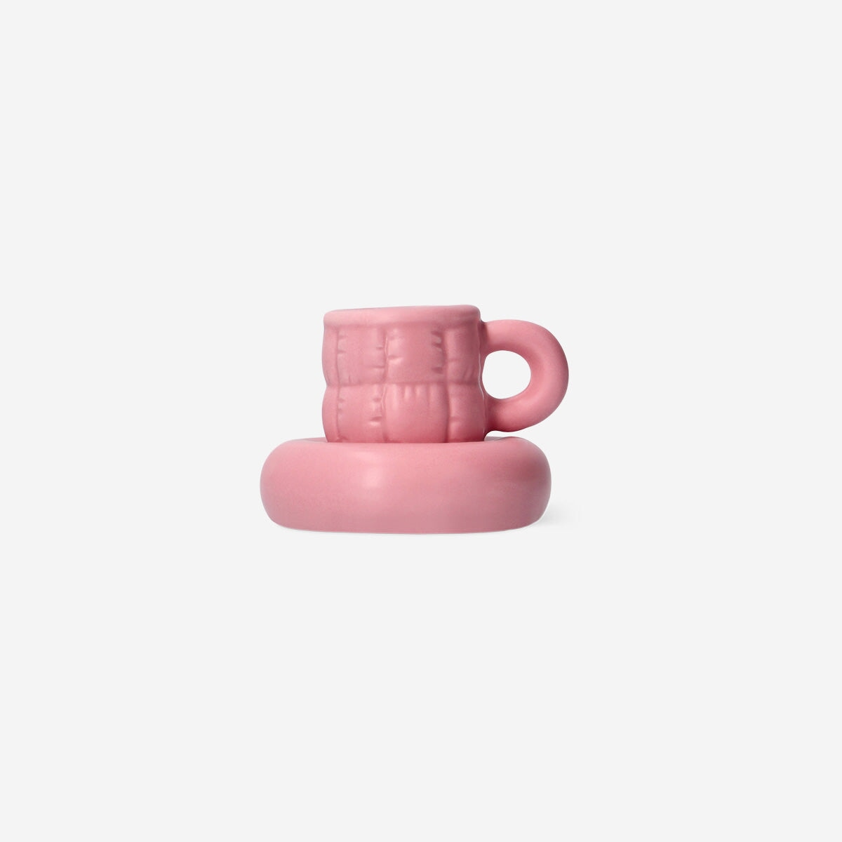 Pink mug shaped candle holder Home Flying Tiger Copenhagen 