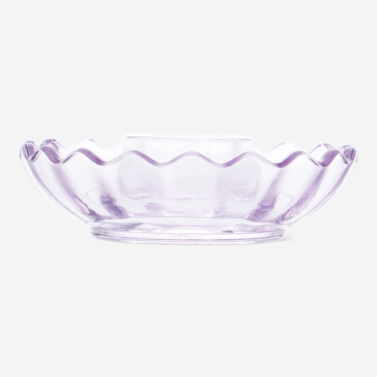 Purple candle holder from Flying Tiger Copenhagen, stylish home decor accessory with a sleek design and vibrant color.