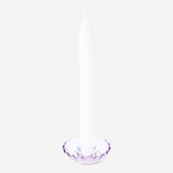 Purple candle holder from Flying Tiger Copenhagen, designed for home decor, featuring a sleek, modern style.