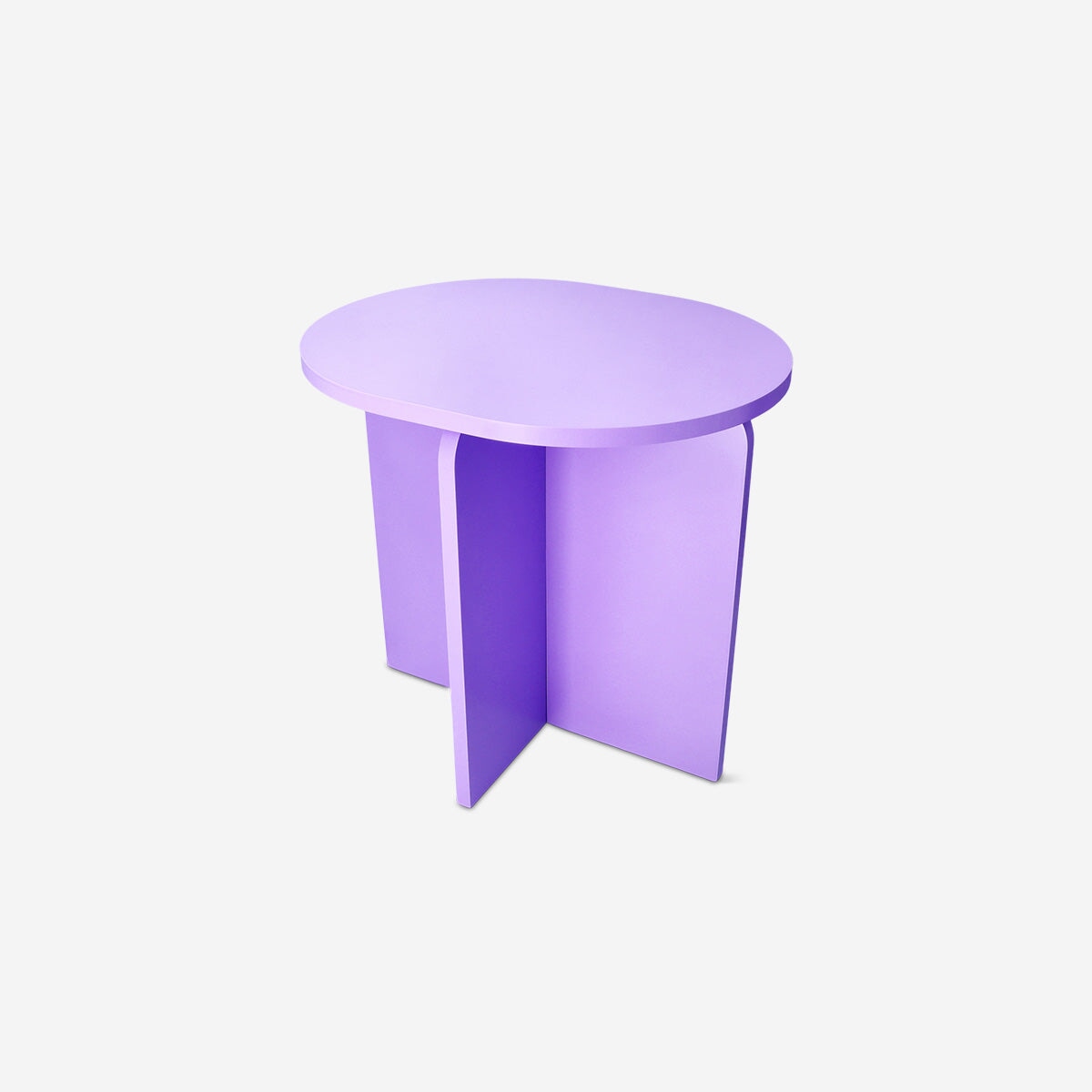 Purple Flying Tiger Copenhagen side table, 40 cm tall, with a sleek round design, perfect for living room or bedroom decor.