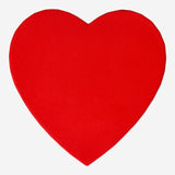 Red heart shaped box with 6 decorative roses Home Flying Tiger Copenhagen 