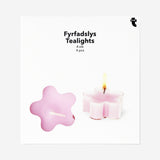 Set of pink flower tealights - 4 pcs