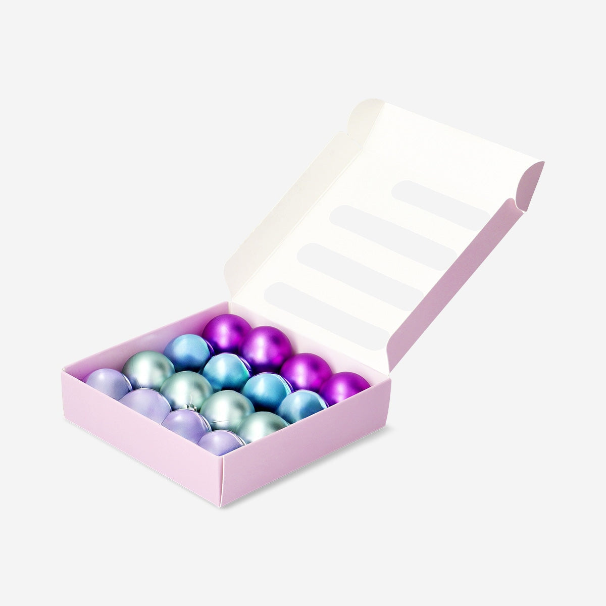 Small plastic baubles in pastel colours - 12 pcs Home Flying Tiger Copenhagen 