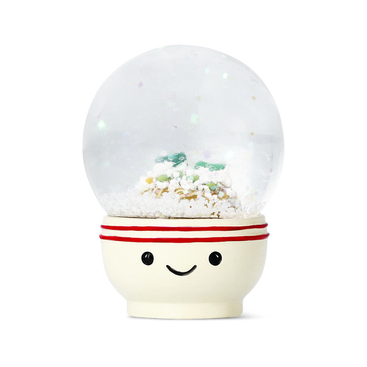 Globo di neve con biscotto della fortuna