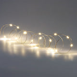 Flying Tiger Copenhagen 330 cm string lights for home décor, featuring clear bulbs on a flexible wire for cozy lighting.