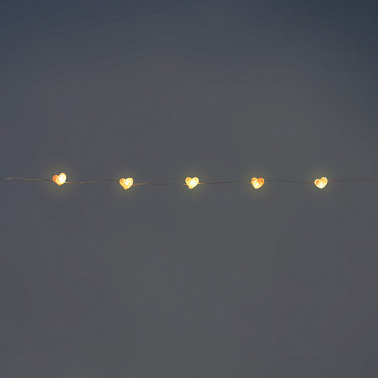 String lights - Pink hearts