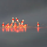 Luces de cadena - Clips de corazón rojos