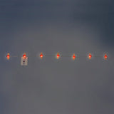 Luces de cadena - Clips de corazón rojos