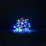 String lights with multi coloured lights - 330 cm