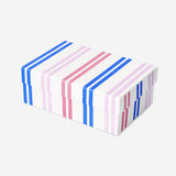 Caja de almacenamiento de papel rayado - 11x17 cm