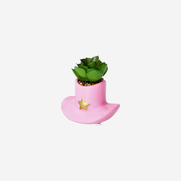 plant pot hat Succulent Cowboy Hat Plant Pot – Quirky Ceramic Home Decor – Flying Tiger Copenhagen