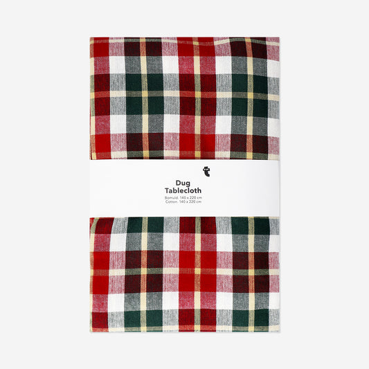 Table cloth with tartan print - 140x220 cm