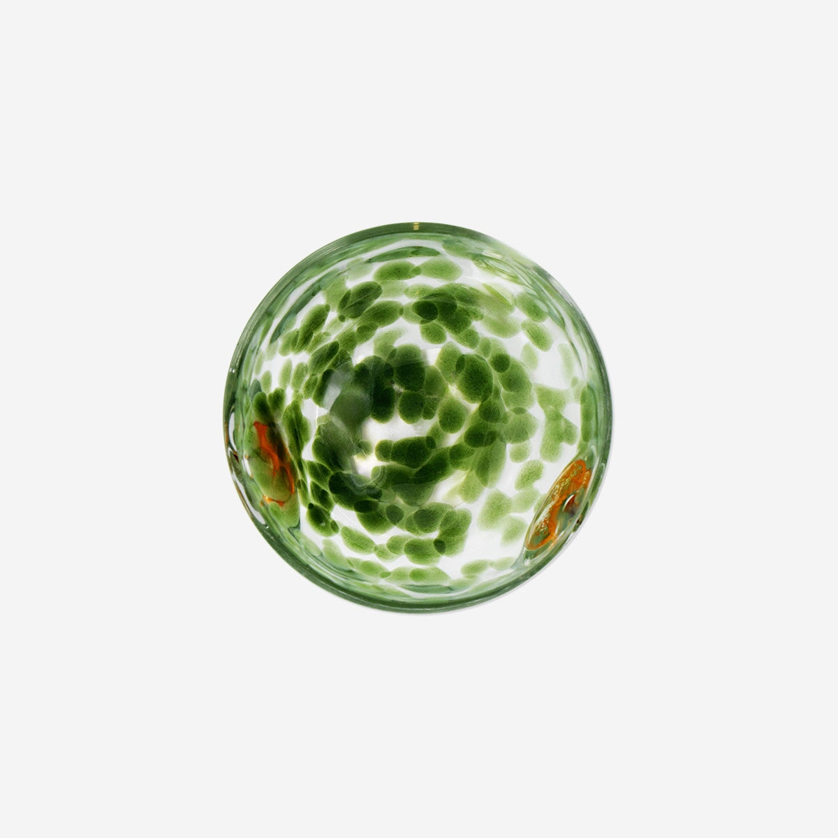 Tealightholder with green dots and pumpkins home Flying Tiger Copenhagen 