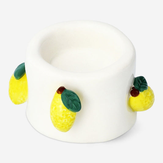 Tealight holder with lemons