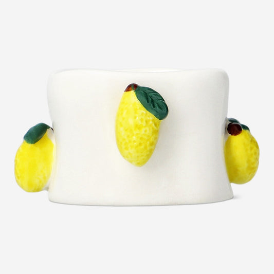 Tealight holder with lemons