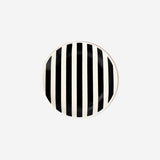 Flying Tiger Copenhagen black and white striped trinket tray for home decor, featuring a stylish, modern design.
