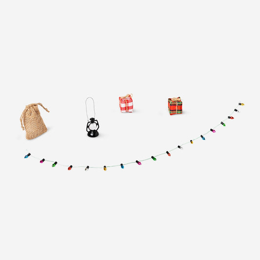 Accessoires en bois pour la maison des lutins - 5 pcs.