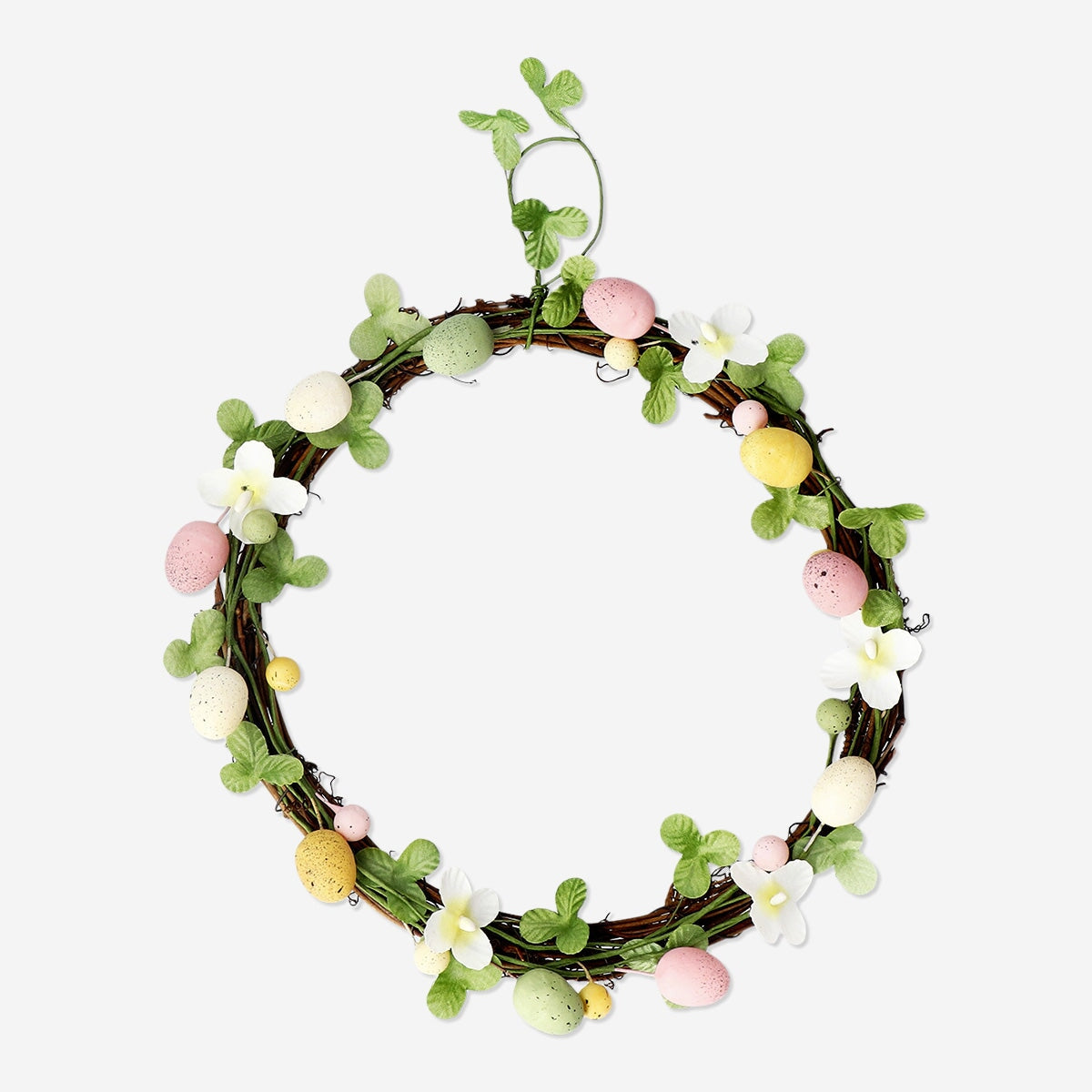 Wreath with Easter eggs and leaves - 25 cm Home Flying Tiger Copenhagen 