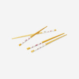Bamboo chopsticks with blossom print - 2 pcs Kitchen Flying Tiger Copenhagen 
