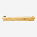 Flying Tiger Copenhagen bamboo kitchen tray with handles, ideal for serving and organization in the kitchen.